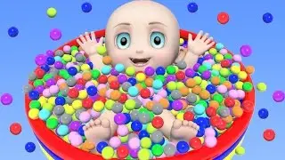 Learn Colors with 3D Baby Balls Eggs and Toys | Teach Colours for Baby Kids Childrens