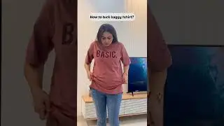 Baggy t-shirt tuck in hack! 