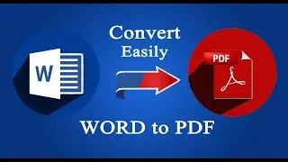 How to Convert MS word file (doc) into pdf easily offline FREE ll M dot Com ll