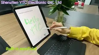 Capa com Teclado RGB, Touchpad para iPad PRO, iPad Air 4, iPads Air 5 e iPad 10ª Geração