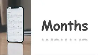Right brain training | Flashcards for kids | Months in a year