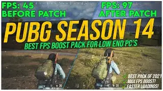 ⚡PUBG Season 14 Massive Fps Boost Patch |🔧DRAMATICALLY INCREASE FPS FOR ANY PC (First On Youtube)