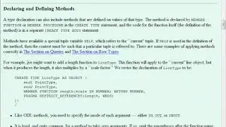 Object-Relational Features of Oracle