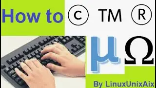 How to type symbols | special characters | Eg. Copyright | Trademark | Micro etc | Ω © µ √ ¼™♥