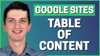 How To Add Table Of Contents In google Sites