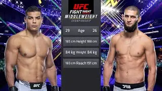 Paulo Costa vs Khamzat Chimaev Full Fight - UFC Fight Of The Night