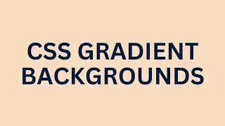CSS Gradients: CSS Tutorial