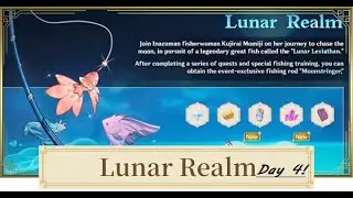 Genshin Impact HOW TO | Lunar Realm fishing event! | Day 4: Tutorial