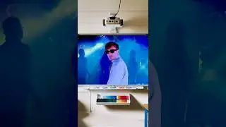 You’re watching a movie in class but the teacher made the movie himself