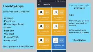 FreeMyApps Review - Earn Gift Cards for Amazon, iTunes, Play Store, Best Buys, Steam, etc