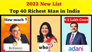 Top 40 Richest Man in India in 2022 New List