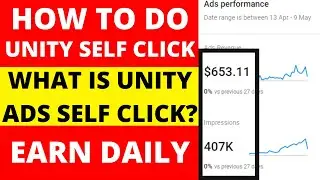 How to do unity ads self click | Unity ads self click trick | Unity ads self earning trick | unity