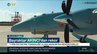BAYRAKTAR AKINCI TİHA'DAN YÜKSEKLİK REKORU