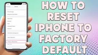 How to Reset iPhone to Factory Default | How to Reset iPhone to Factory Settings