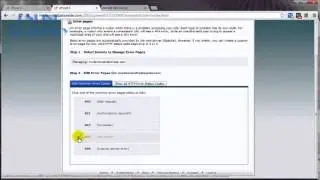 How to customize Error Pages in cPanel