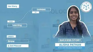 From Learning to Earning 💼 | Alisha Pathan's Front-End Success Story @TOPSTechnologies