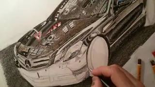 Как нарисовать Mercedes в хроме часть 2