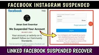 We Suspended Your Facebook Account Recover | Linked Facebook Instagram Suspended Account Solution