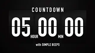 5 Hours Countdown Timer Flip Clock ✔️