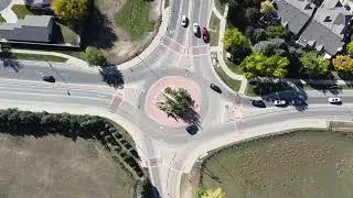 Ziegler Rd Roundabout (Fort Collins from the Sky)