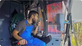 На подмене. Башенный кран на котором работают только девушки.