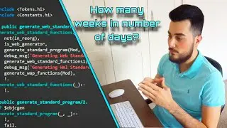 CALCULATE AND SEE HOW MANY WEEKS IN A NUMBER OF DAYS ||C++ LANGUAGE