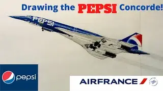 CRAZY!!! YouTube artist draws realistic PEPSI Concorde! Why Blue Paint Caused Problems For Concorde?
