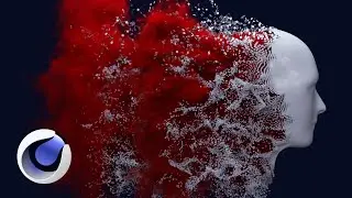 Head Disintegration With Cinema 4D Cloth and Pyro Simulation