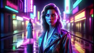 Shadows in the night ( vocal synthwave music )