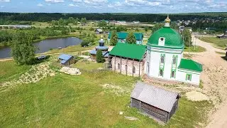 Троица, полёты над селом