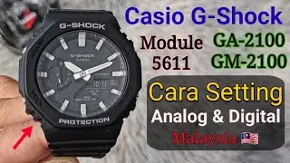 Cara Setting Jam G-Shock GA-2100 GM-2100 Module 5611 (Malaysia 🇲🇾)