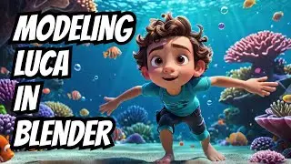 Modeling Luca Character for Animation|Box Modeling In #Blender #3d #character