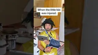 When the little kid was injured 😡 #comedy #shorts