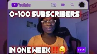 CHANNEL TIPS (0-100) real quick