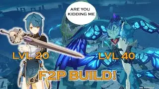 GENSHIN IMPACT ⚔️ Xingqiu lvl 20 vs Dvalin lvl40, F2P BUILD!!!!