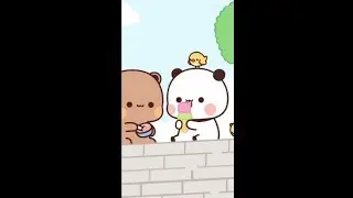 Panda Dan Beruang Sedang Makan Ice Cream