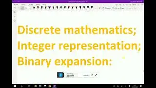 Discrete mathematics : - ( Binary expansion; Solving problems ) - 116.