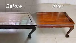 Polishing old furniture| Spindle Repair on a Chair Back | Woodworking | Furniture Refinishing