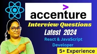Accenture Latest 2024 Interview Questions for React and JavaScript profile.