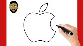 HOW TO DRAW AN  APPLE LOGO