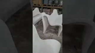 Скамейки напечатанные бетоном на 3d принтере