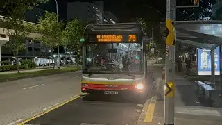 SMRT Buses MAN NL323F A22 (Batch 3) SMB1465X on Service 75 departing Bus Stop 44209