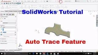 Turn your pictures into sketch in SolidWorks Auto Trace feature