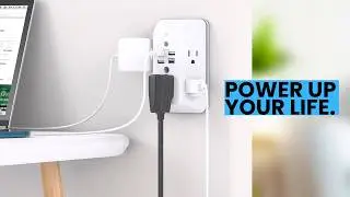 Addtam Surge Protector Outlet Extender Review | 5 Outlets, 4 USB Ports, and Night Light
