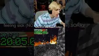 HE BEATS FORSEN'S RECORD #xqc #xqcow #xqclips #minecraft #minecraftspeedrun #forsen #twitch