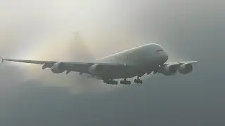 *UNBELIEVABLE A380 RAINBOW APPROACH!*