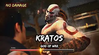 Yakuza 6 : Kazuma Kiryu VS Kratos (No Damage) [All 3 Battles]