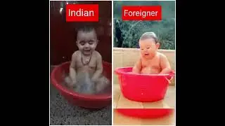 indian vs foreigner # cute baby #😍Bathing shorts# pls subscribe 👍comments