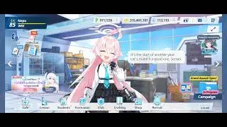 Hoshino voice line New Year ( Blue Archive )