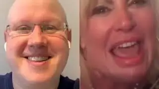Melanie McDonagh and Matt Lucas  THANK YOU BAKED POTATO  SUPPORTING THE NHS IMG 2066